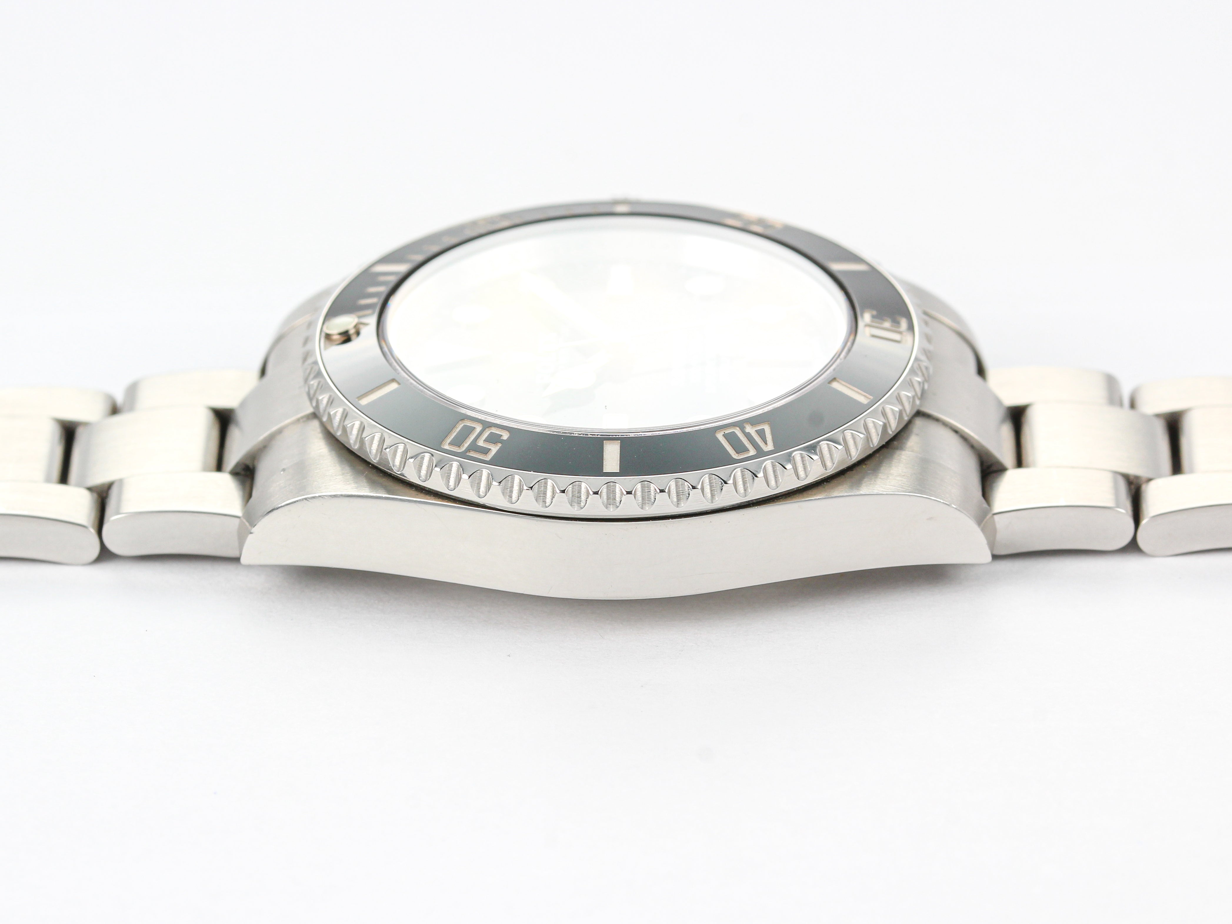 Rolex Submariner 114060 Ceramic Bezel in Steel on Oyster Bracelet