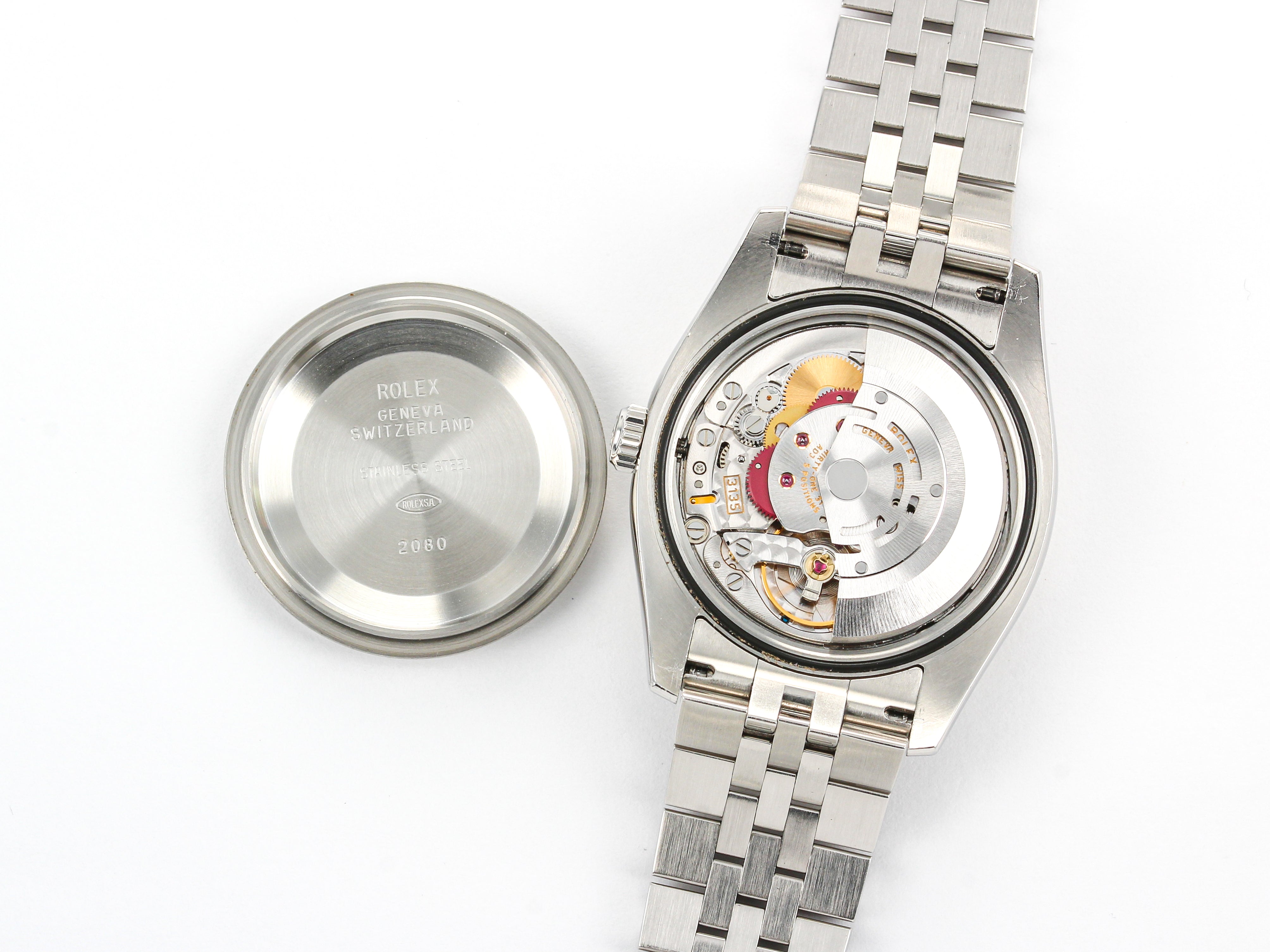 Rolex Datejust 116234 with White Stick Dial on Jubilee Hidden Clasp Bracelet