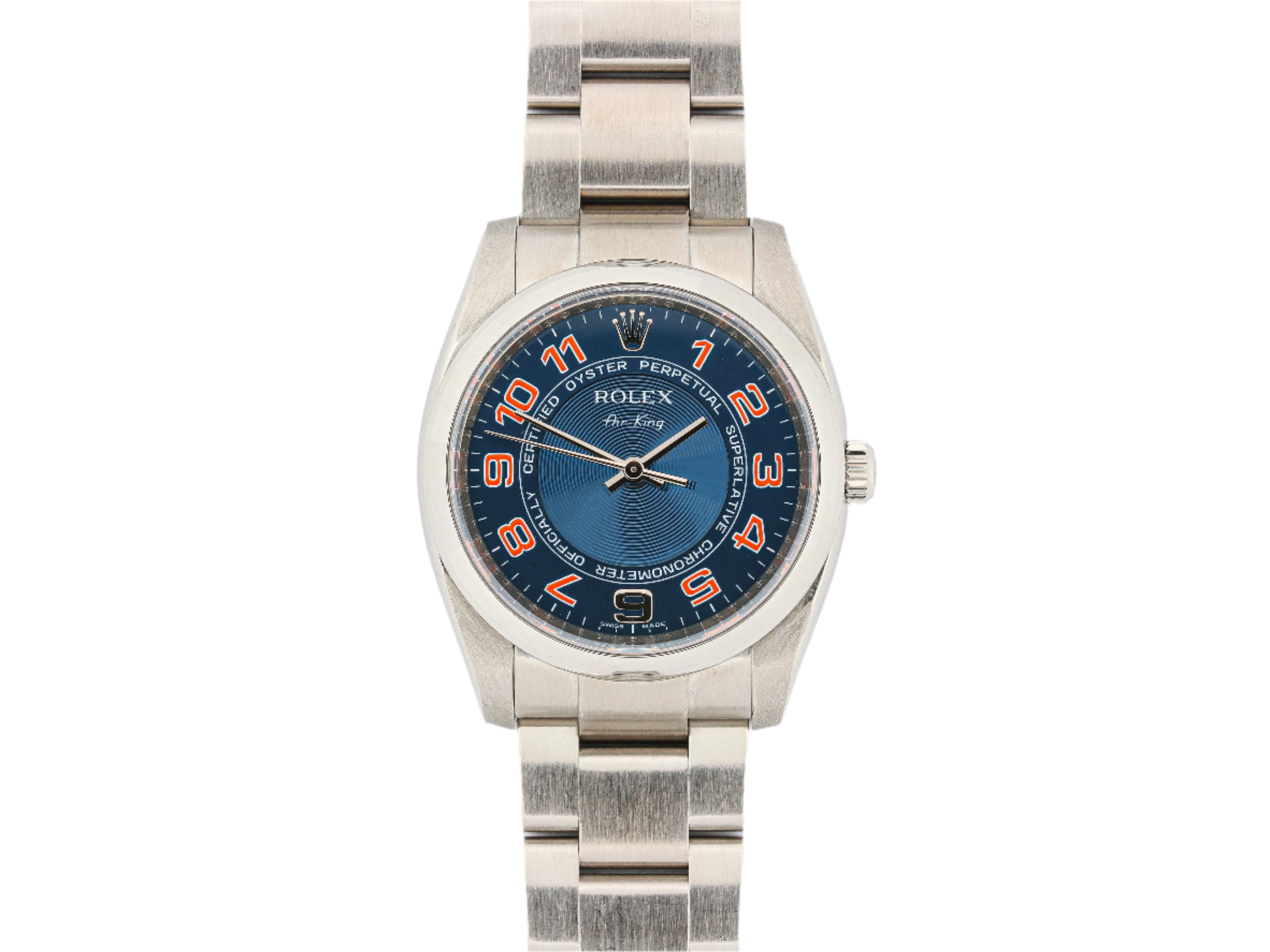 Rolex Air-King Blue Concentric Dial on Oyster Bracelet