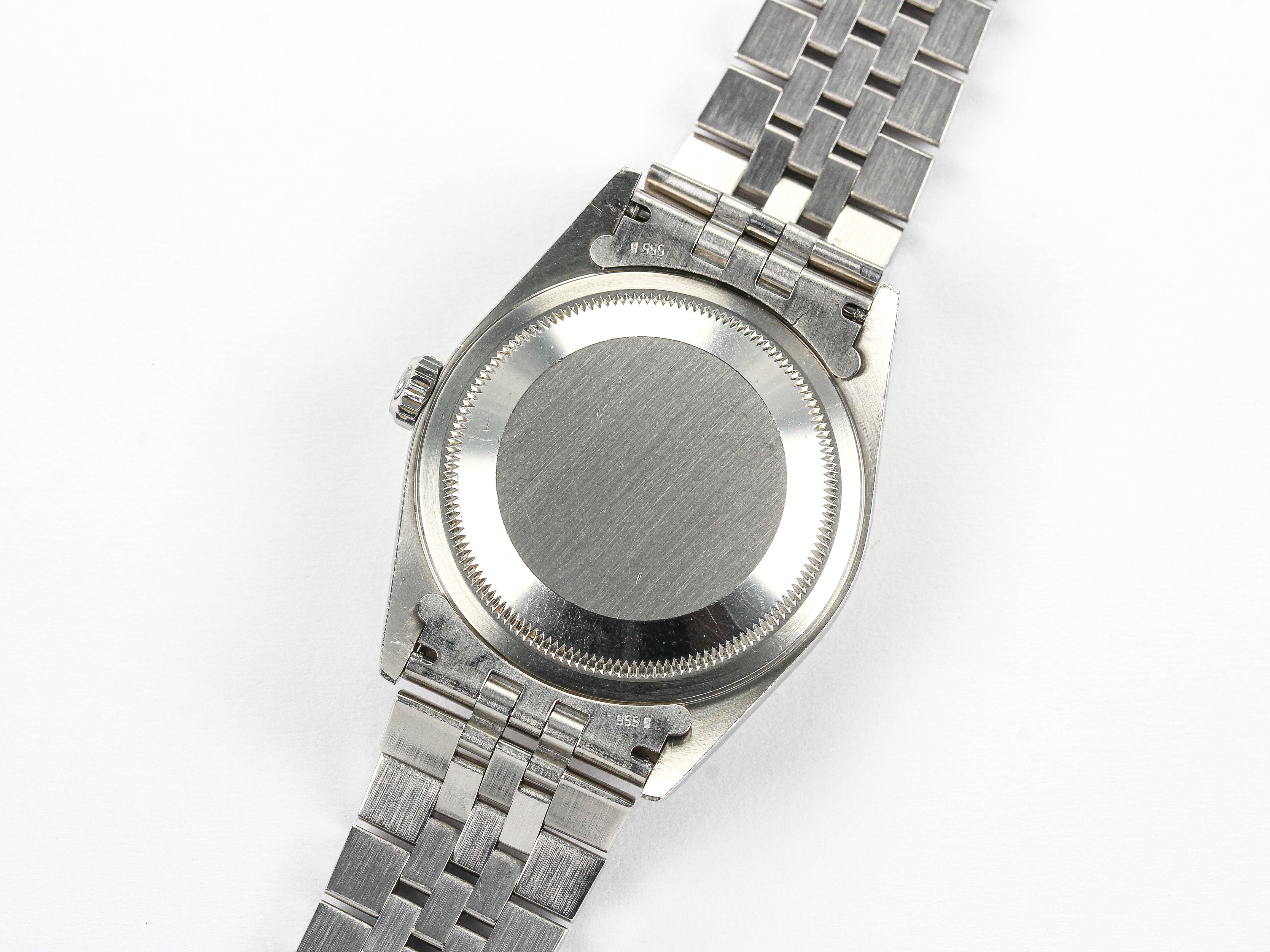 Rolex Datejust 16234 with Silver Roman Numeral Dial on Jubilee Bracelet