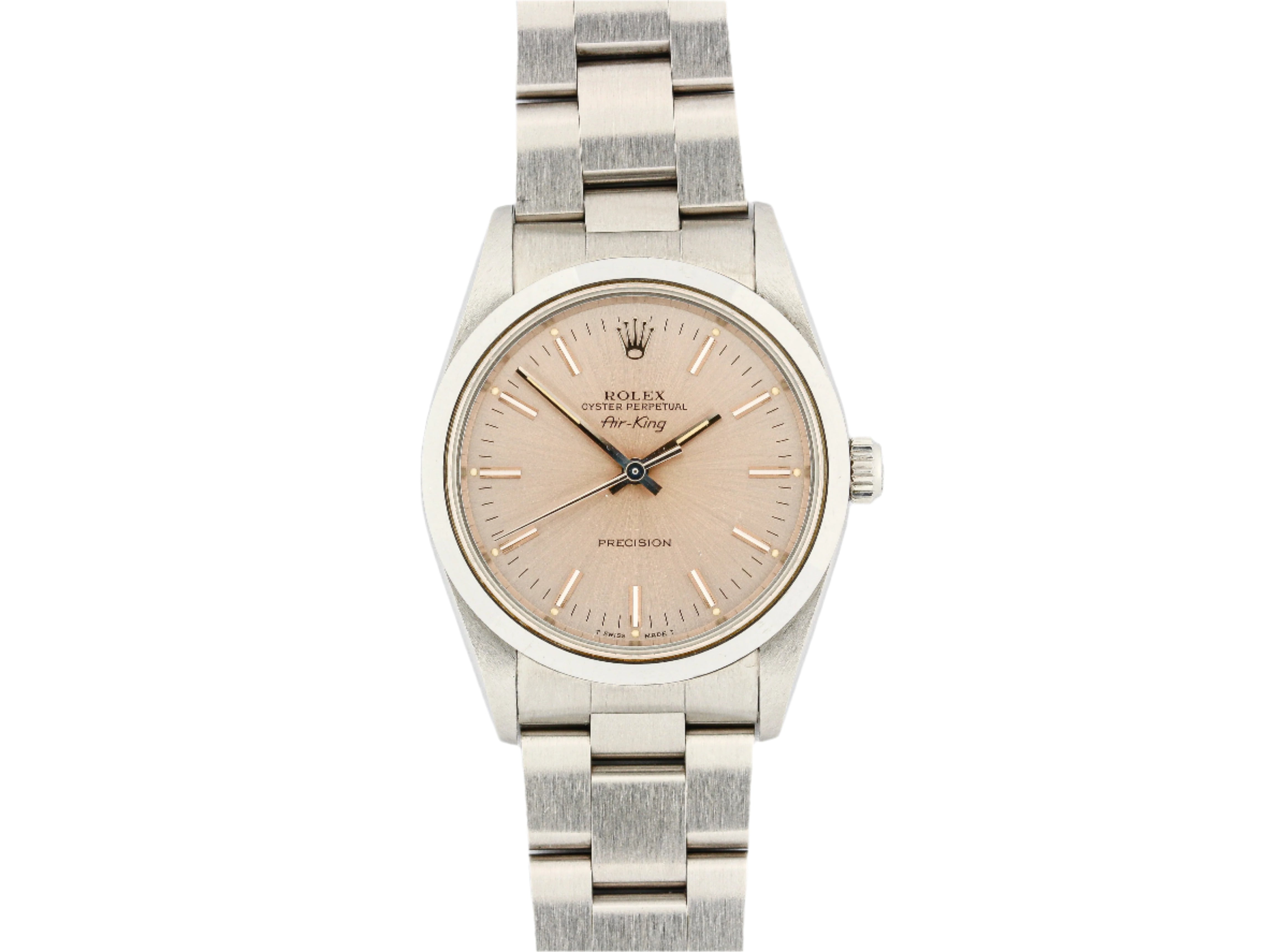 Rolex Air-King 14000 Silver Dial on Oyster Bracelet