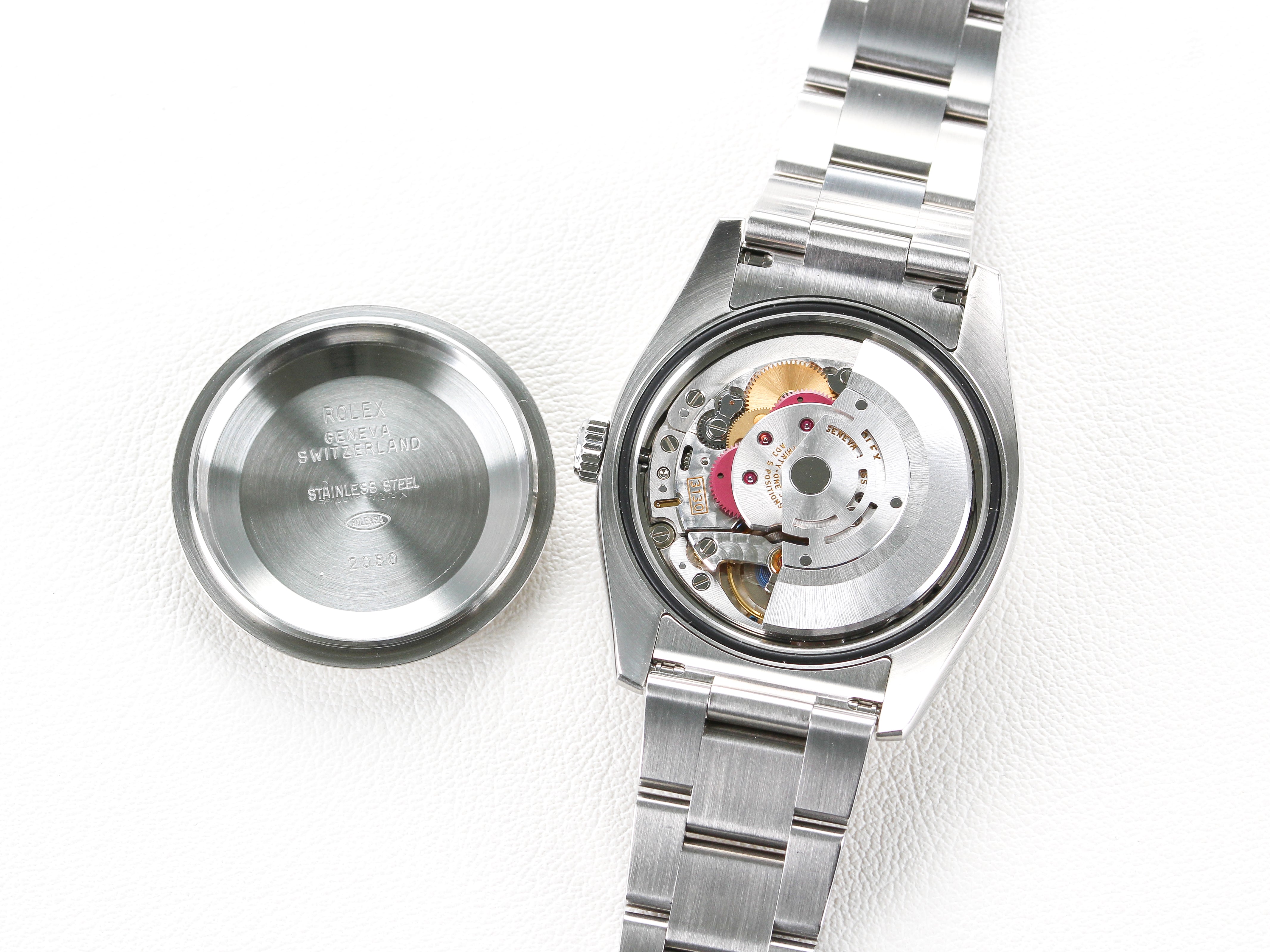 Rolex Oyster Perpetual 116000 Blue Concentric Dial on Oyster Bracelet with Papers