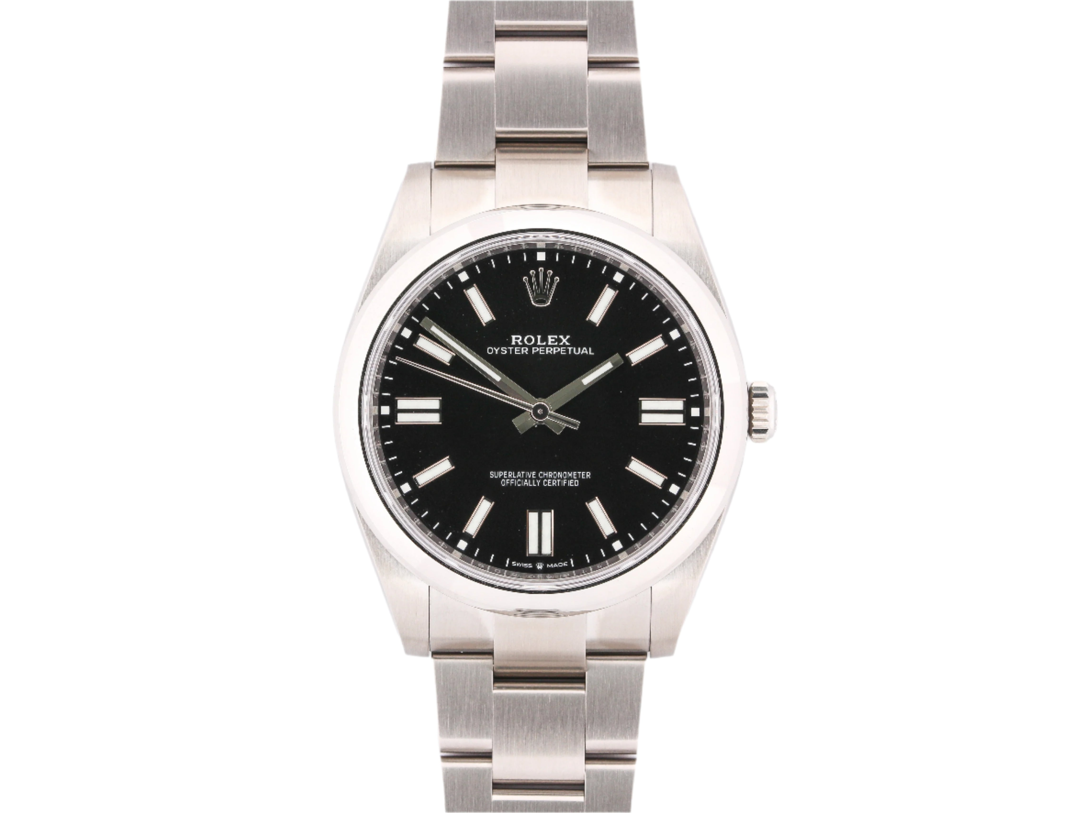 Rolex Oyster Perpetual 124300 Black Dial on Oyster Bracelet with Papers