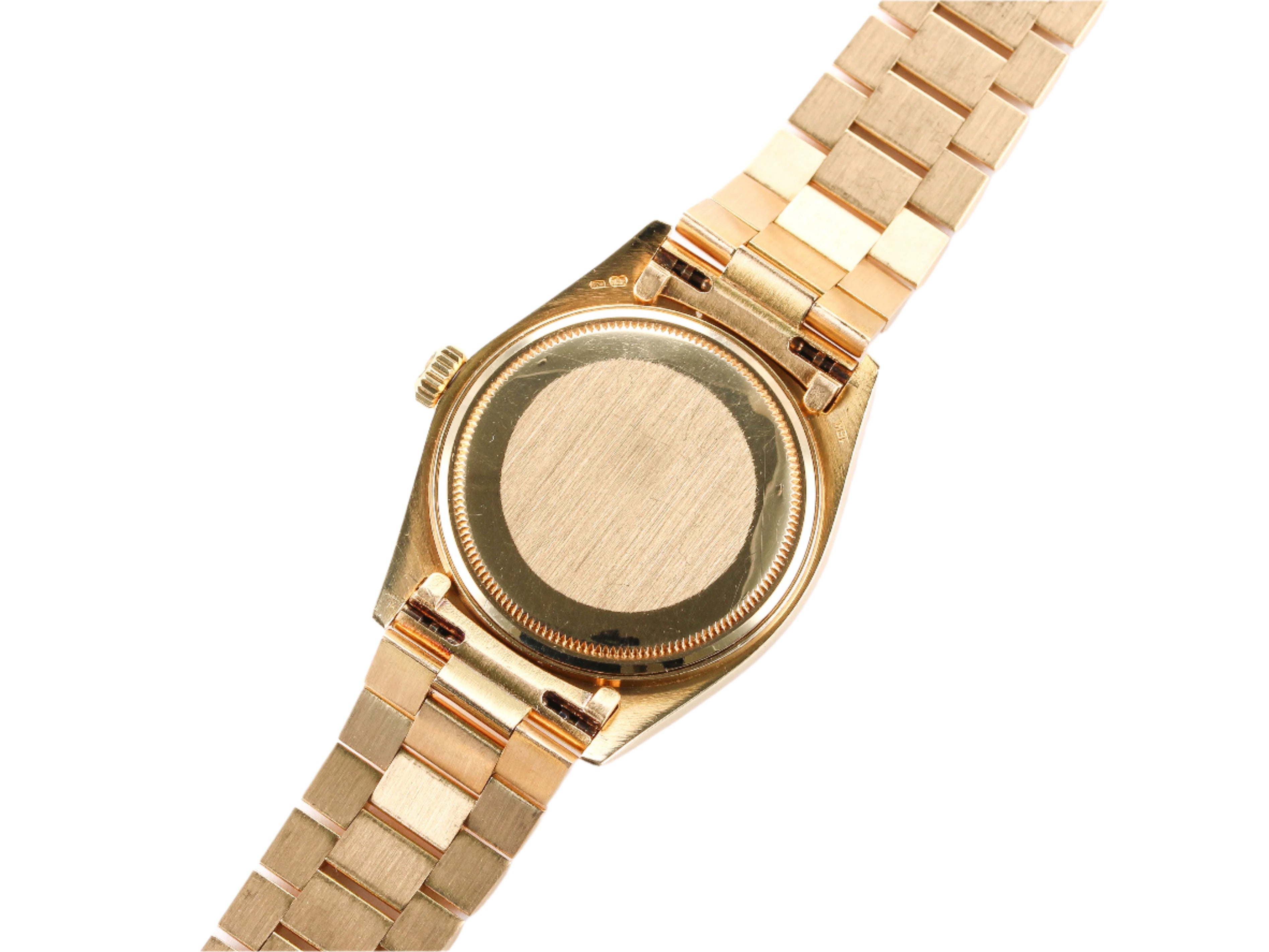 Rolex Day-Date 18038 "Tropical Dial" in Yellow Gold Bracelet with Hidden Clasp