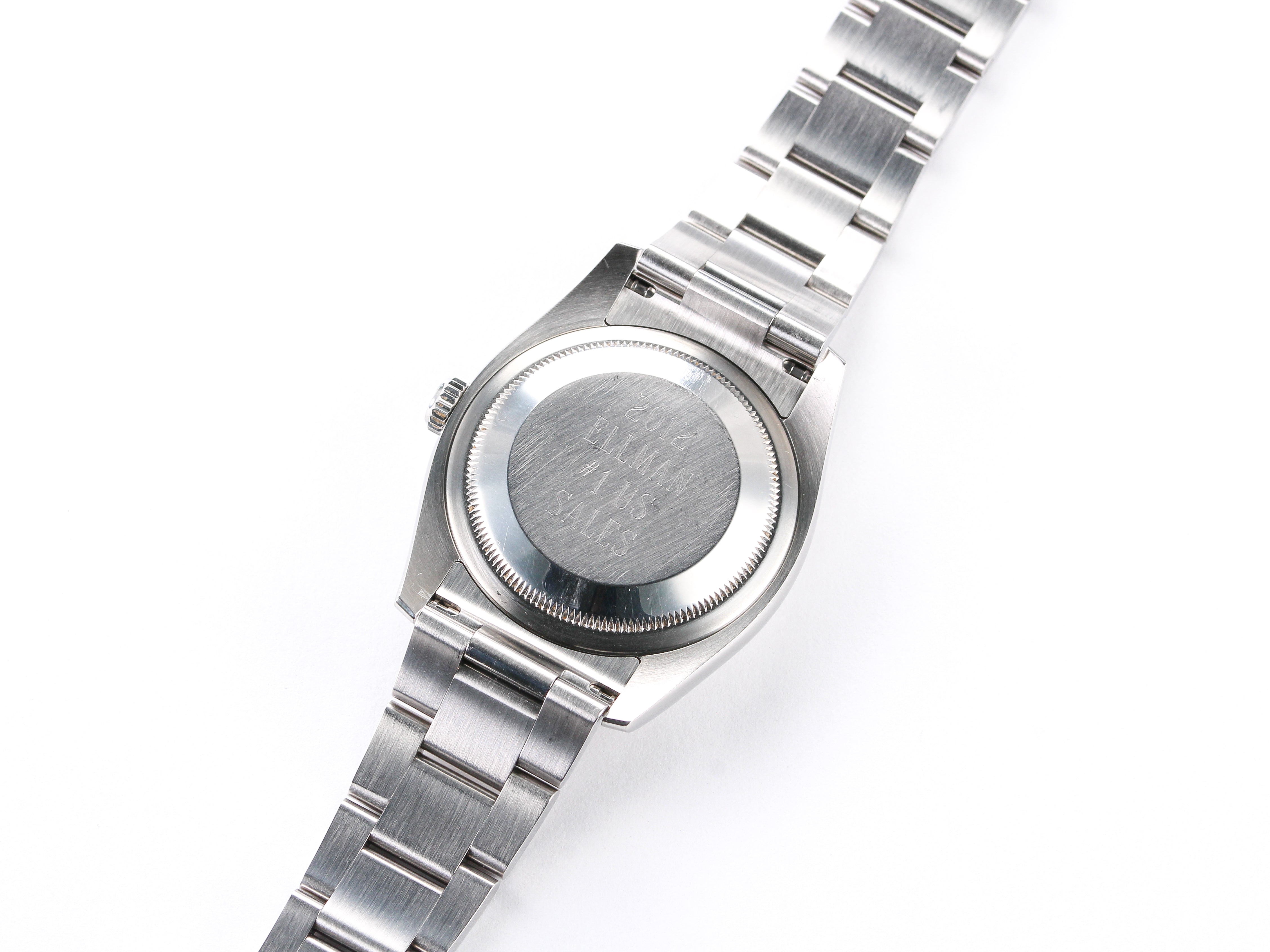 Rolex Datejust 116200 Smooth Bezel Tuxedo Dial on Oyster Bracelet with Papers